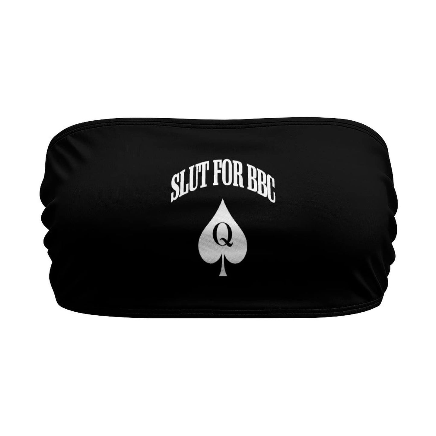 BITE ME Women's Sexy Crop Top Sleeveless Stretchy Solid Strapless Tube Top