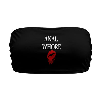 BITE ME Women's Sexy Crop Top Sleeveless Stretchy Solid Strapless Tube Top