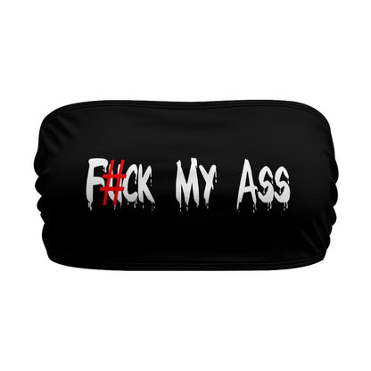 BITE ME Women's Sexy Crop Top Sleeveless Stretchy Solid Strapless Tube Top