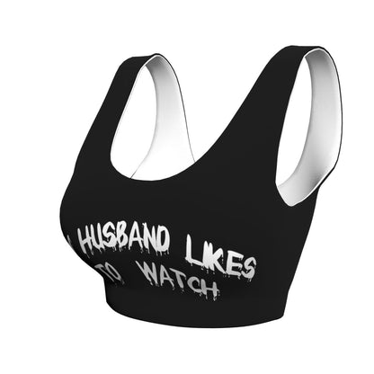 Spank It My Ass Yoga Sports Bra for Women, Comfortable Yoga Bras Fitness Workout Tops Running Bra with Removable Pads