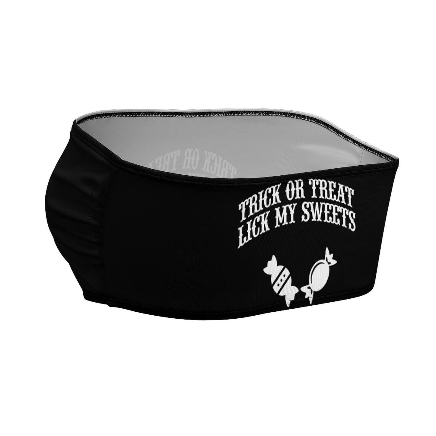 BITE ME Women's Sexy Crop Top Sleeveless Stretchy Solid Strapless Tube Top