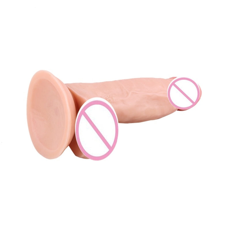 Machine for Man Toy - Vibrating Dildo Ball, Flesh Color Silicone