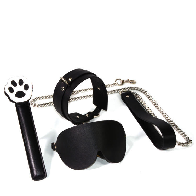 Fashionable Cowhide Leather Bondage Set | Simple and Stylish BDSM Accessories