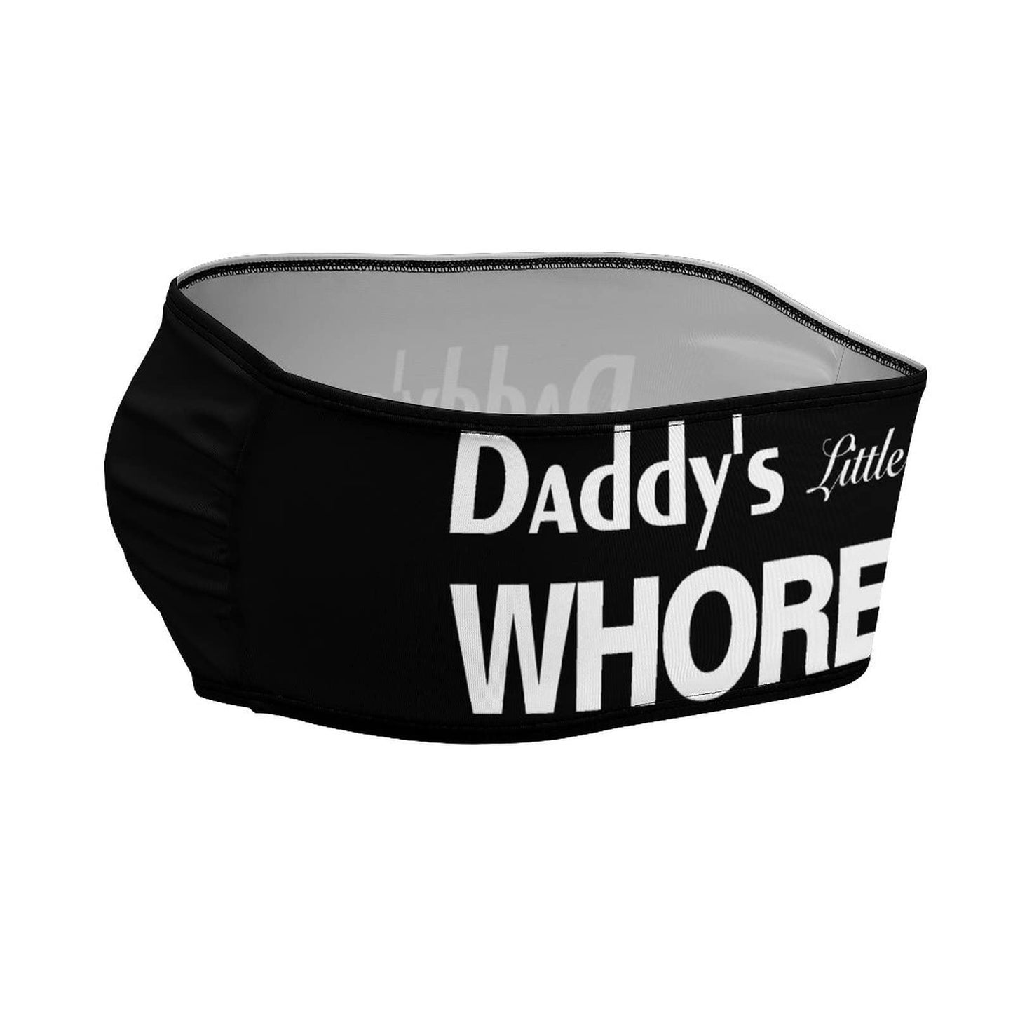 BITE ME Women's Sexy Crop Top Sleeveless Stretchy Solid Strapless Tube Top