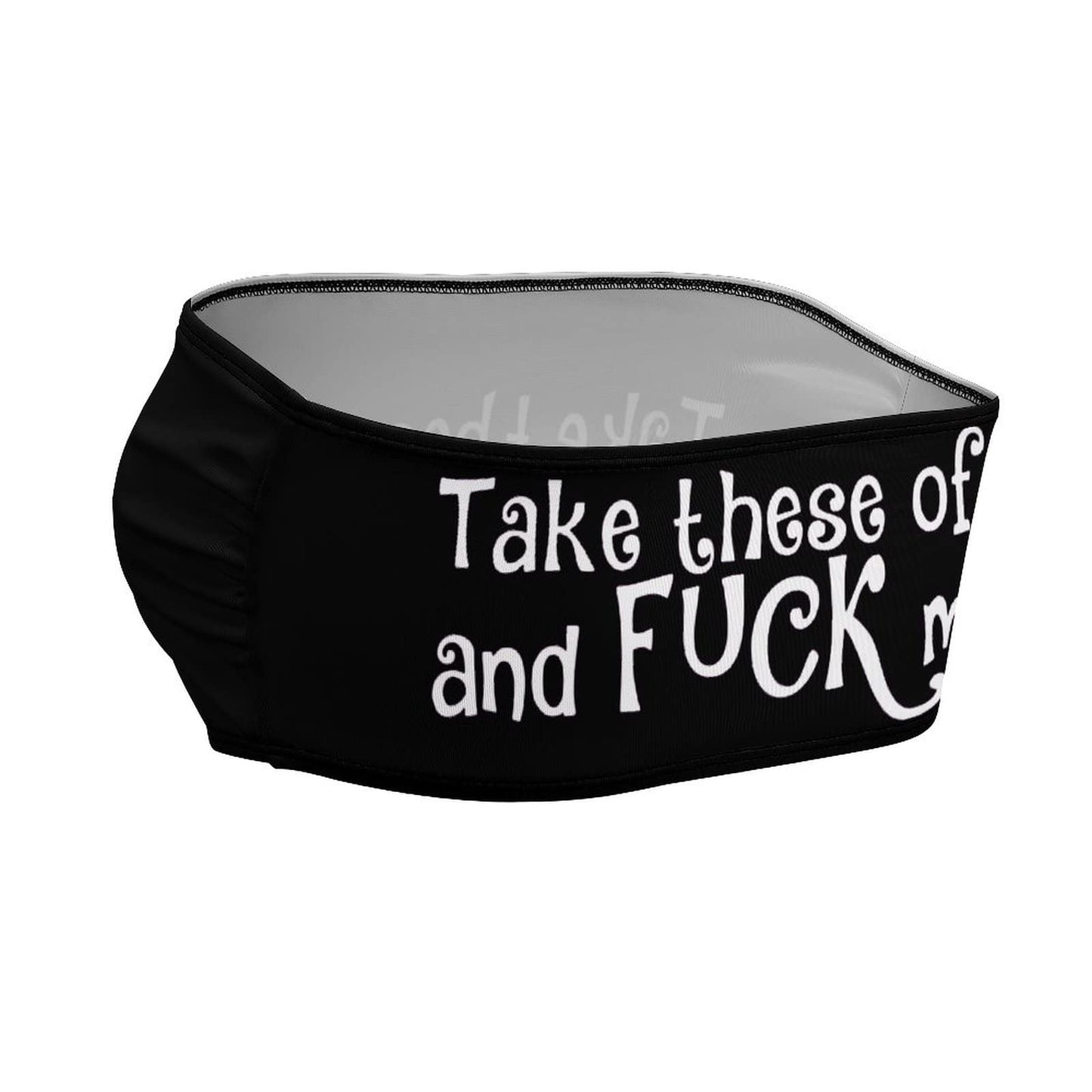 BITE ME Women's Sexy Crop Top Sleeveless Stretchy Solid Strapless Tube Top