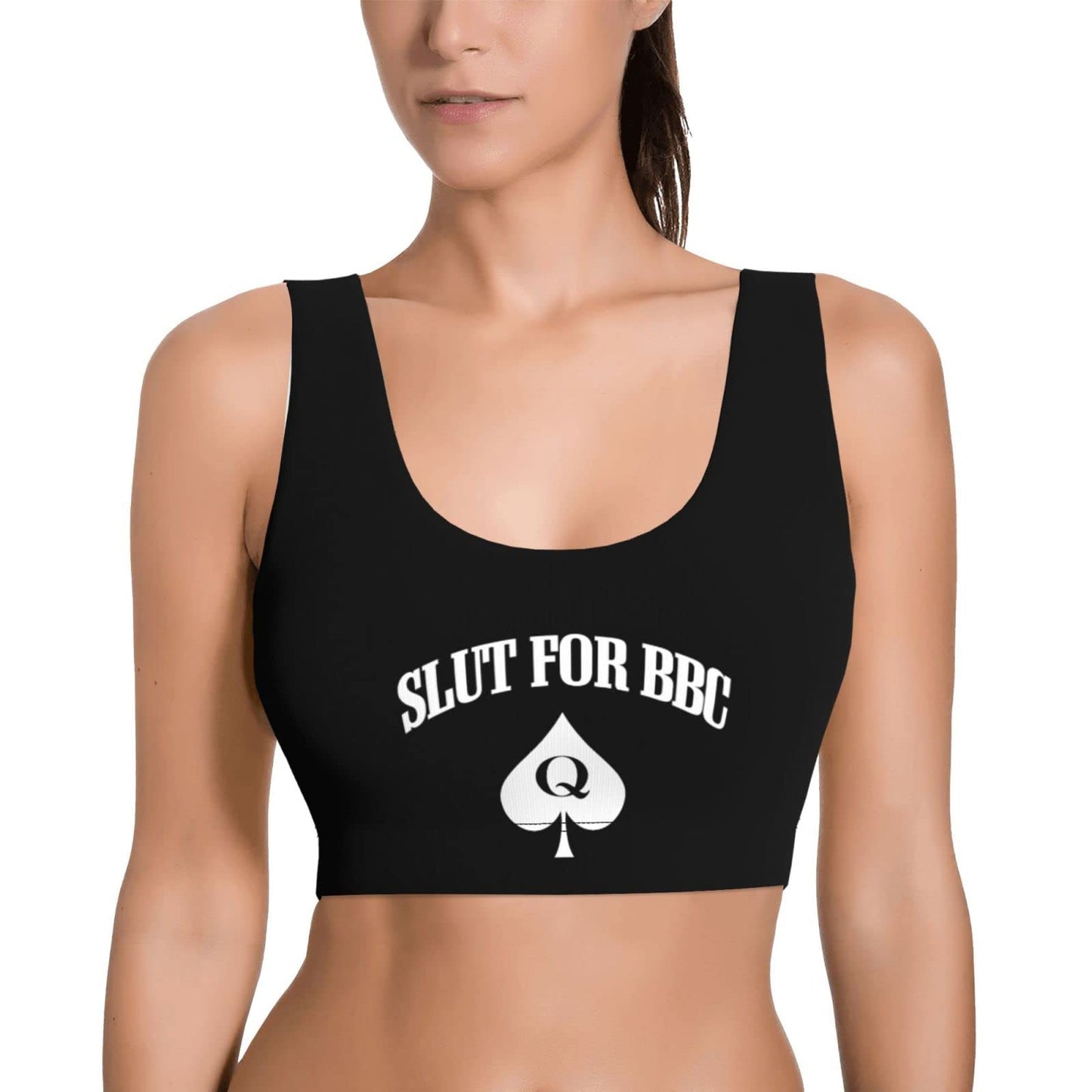 Spank It My Ass Yoga Sports Bra for Women, Comfortable Yoga Bras Fitness Workout Tops Running Bra with Removable Pads