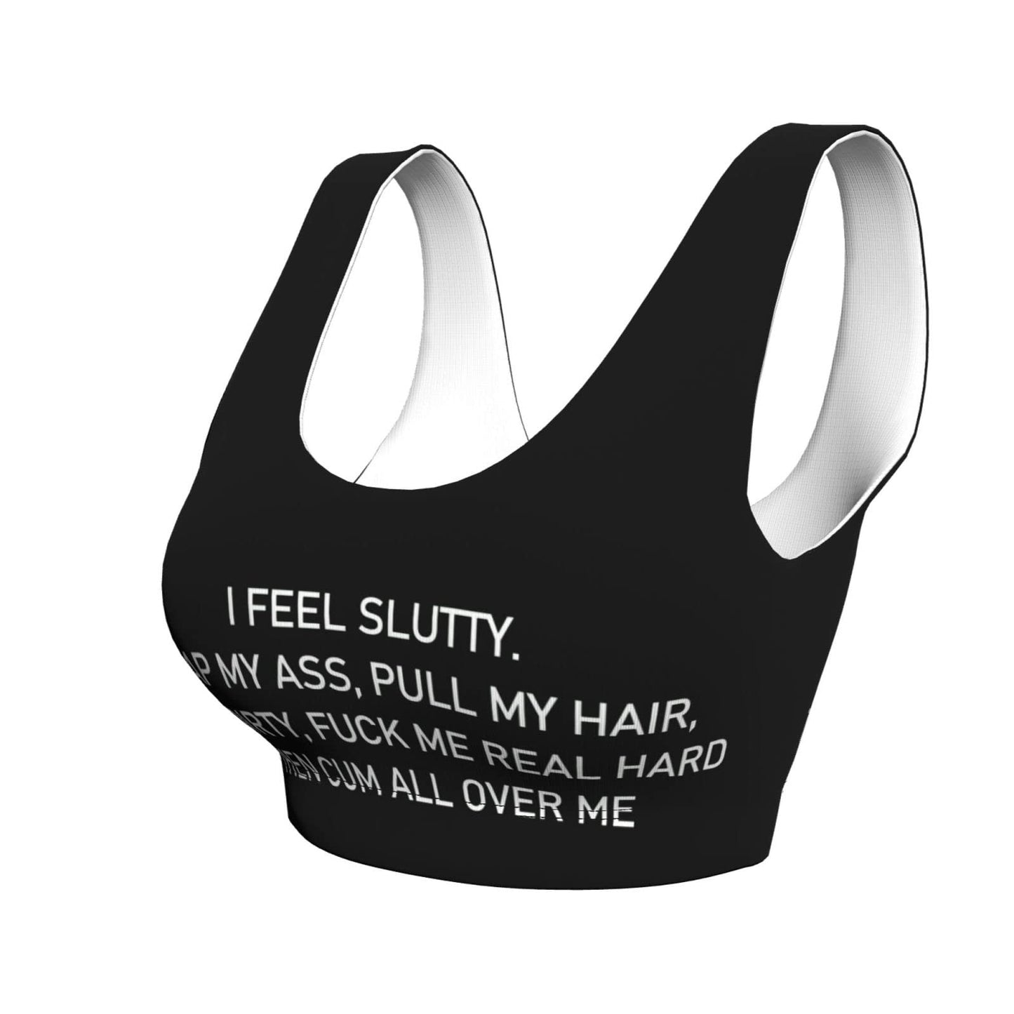 Spank It My Ass Yoga Sports Bra for Women, Comfortable Yoga Bras Fitness Workout Tops Running Bra with Removable Pads