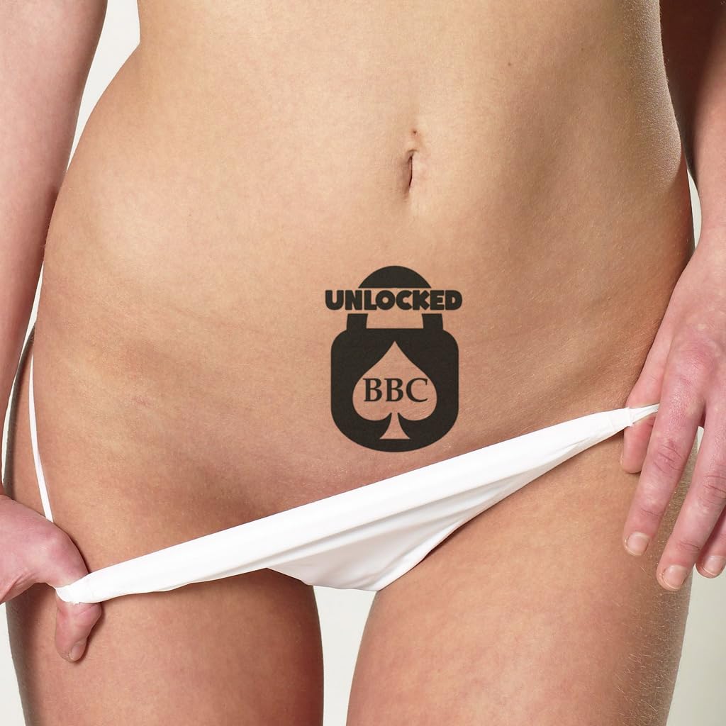 Unlocked For BBC Temporary Tattoo/Fetish Kinky Sexy Temporary Tattoo