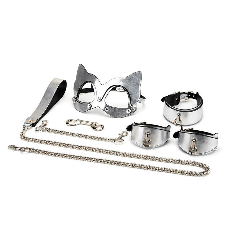 Fashionable Cowhide Leather Bondage Set | Simple and Stylish BDSM Accessories