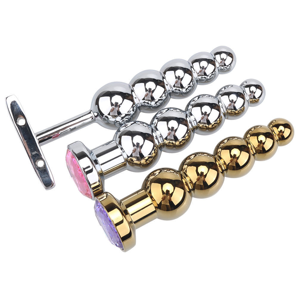 Premium Metal Alloy Anal Beads & Dildo Set - Luxury Pleasure Collection