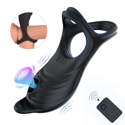 "Endurance Enhancer" Wireless Remote Control Sucking Lock Ring for Men