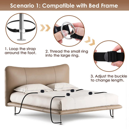Sex Bondage Restraints BDSM Toys Set 13PCS, Bed Restraints BDSM Kit incl Sex Straps Cuffs Paddle Blindfold Nipple Clamps, Bondage Gear & Accessories Adult Couples Sex Toys for Men Women Sex Games