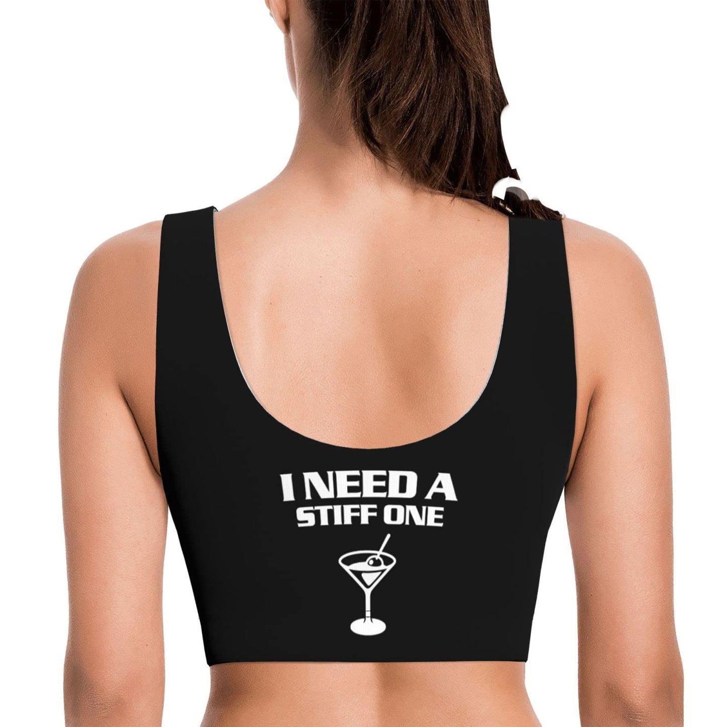 Spank It My Ass Yoga Sports Bra for Women, Comfortable Yoga Bras Fitness Workout Tops Running Bra with Removable Pads