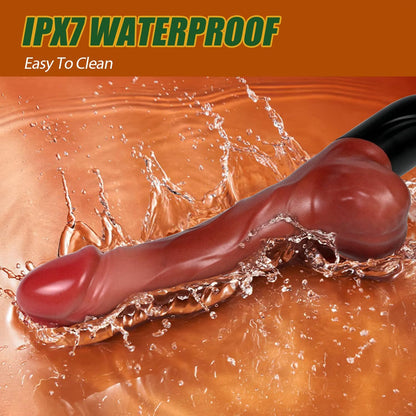 Thrusting Dildo Vibrator Sex Toys, 9.8" Realistic Dildos Sex Machine with 7 Thrusting & 7 Vibration Modes, Remote Control Vibrating Dildo Sex Toys for Women Couple G-spot Anal Stimulation