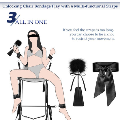 Sex Bondage Restraints BDSM Toys, Selver Versatile Bed Restraints Couple Sex Toys with Sex Straps Bondage Cuffs Blindfold & Feather BDSM Kit, Adult Sex Toys Bondage Gear & Accessories for Couples Game