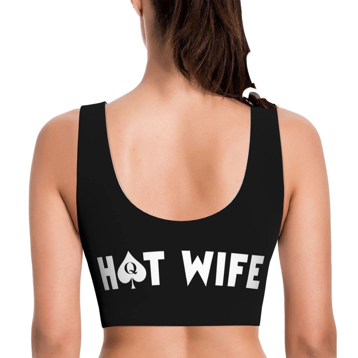 Spank It My Ass Yoga Sports Bra for Women, Comfortable Yoga Bras Fitness Workout Tops Running Bra with Removable Pads