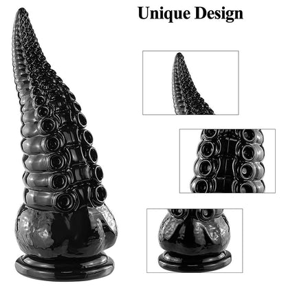 Crystal Octopus Tail Butt Plug – Transparent Soft PVC Anal Toy in Multiple Colors