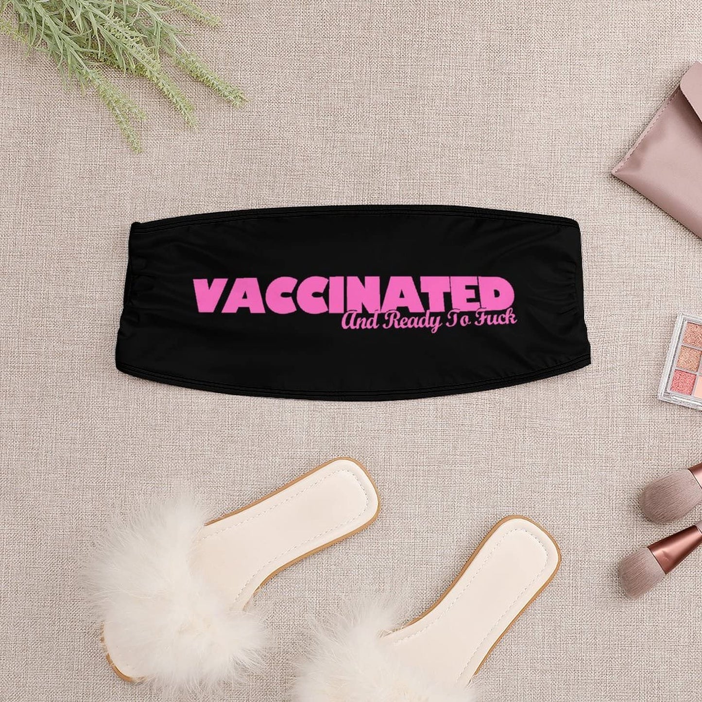 BITE ME Women's Sexy Crop Top Sleeveless Stretchy Solid Strapless Tube Top