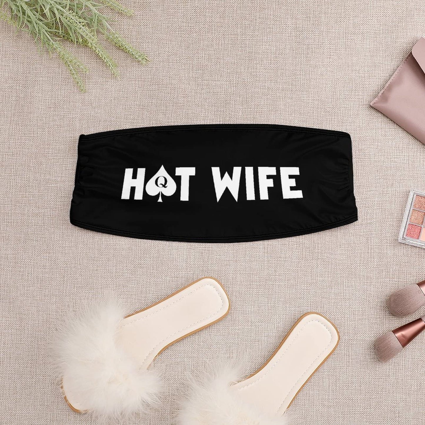 BITE ME Women's Sexy Crop Top Sleeveless Stretchy Solid Strapless Tube Top