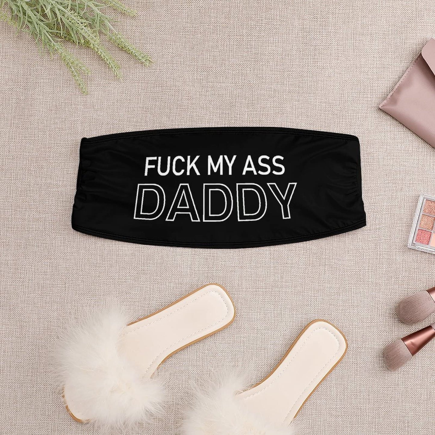 BITE ME Women's Sexy Crop Top Sleeveless Stretchy Solid Strapless Tube Top