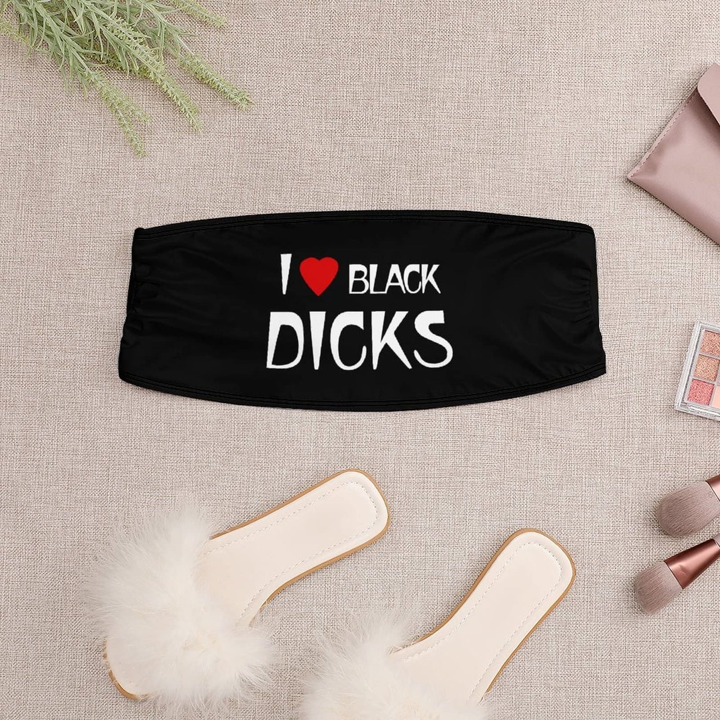 BITE ME Women's Sexy Crop Top Sleeveless Stretchy Solid Strapless Tube Top