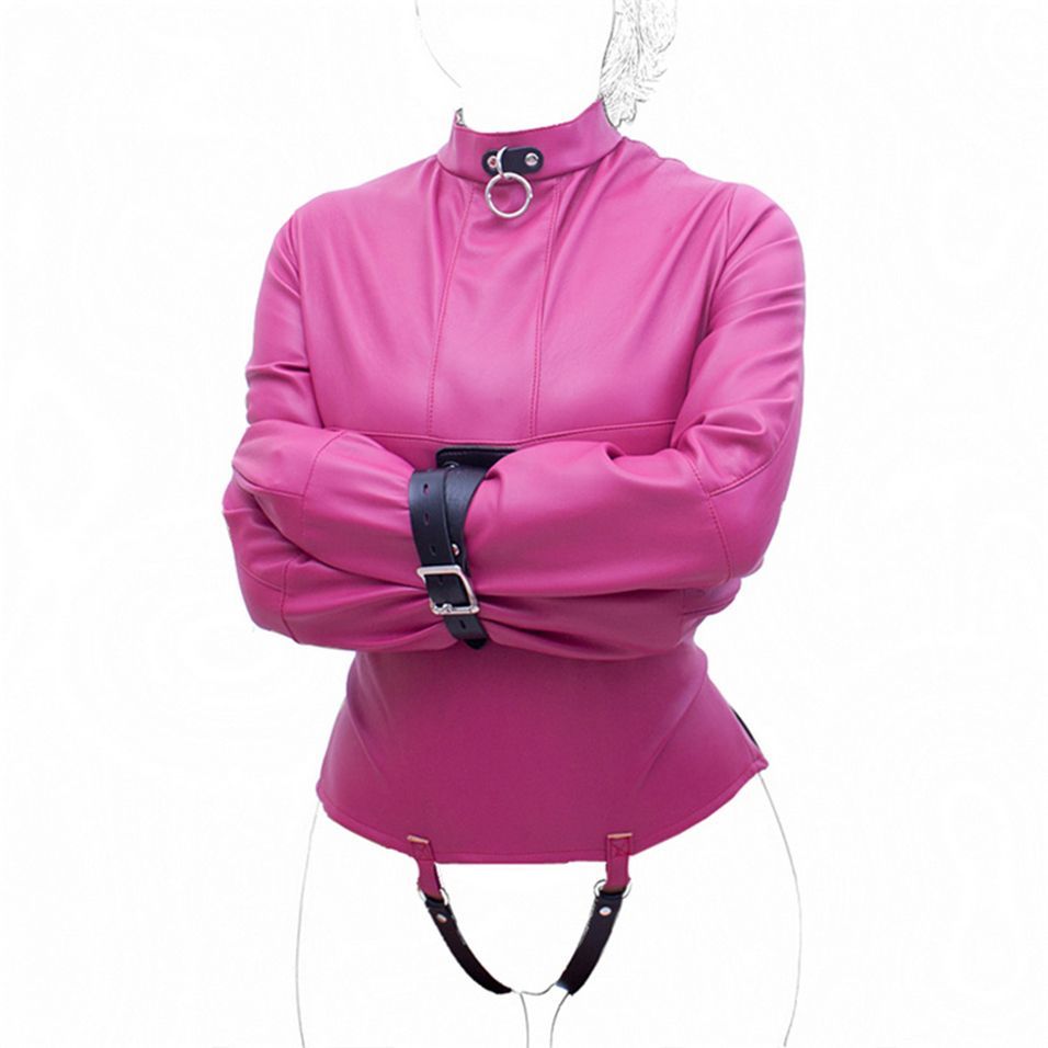 Adjustable Straitjacket Body Harness – Leather BDSM Restraints in Multiple Colors