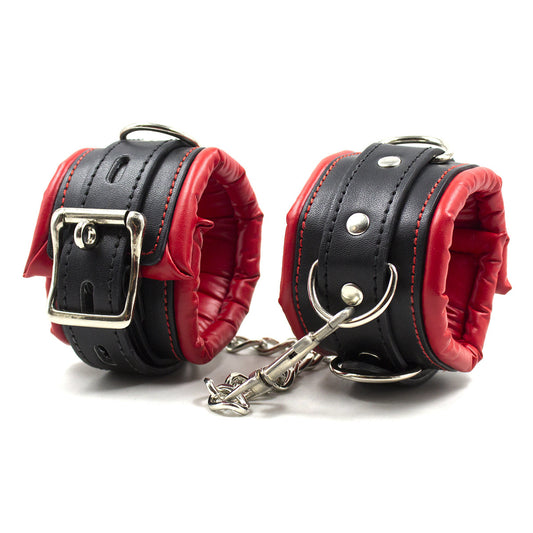 Leather Handcuffs Restraint Strap – PU Couples’ Flirting Toy