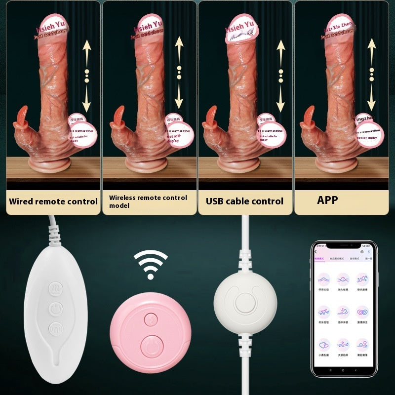 Swing Heating Peristaltic Telescopic Dildos