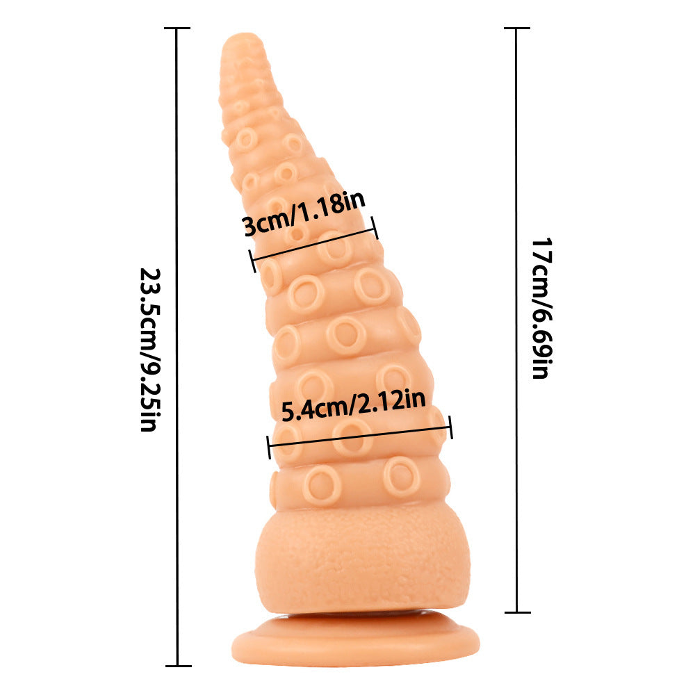 Crystal Octopus Tail Butt Plug – Transparent Soft PVC Anal Toy in Multiple Colors