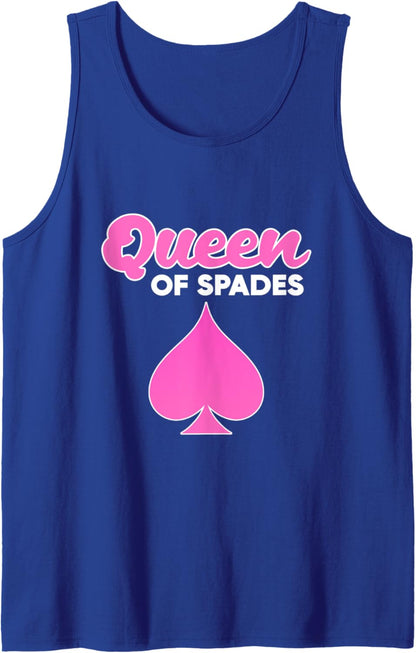 Spades Card Game Queen Spades Tank Top
