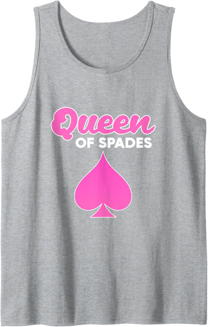 Spades Card Game Queen Spades Tank Top