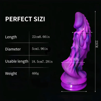 Starry Sky Kirin Silicone Fantasy Toy - Premium Liquid Silicone, 22cm Length
