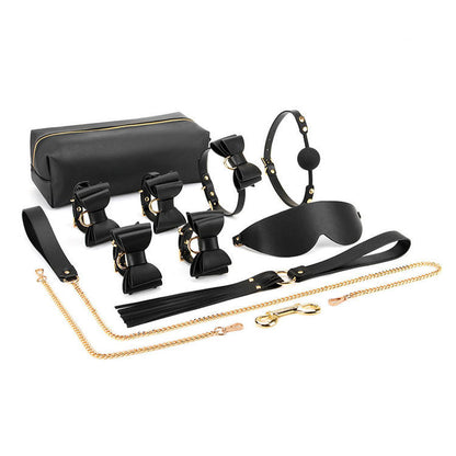 Fashionable Cowhide Leather Bondage Set | Simple and Stylish BDSM Accessories