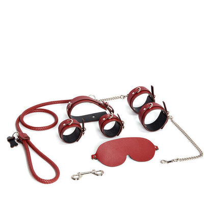 Fashionable Cowhide Leather Bondage Set | Simple and Stylish BDSM Accessories
