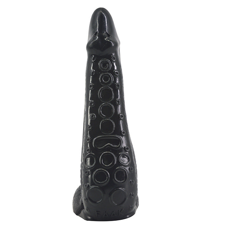 Black textured dildo with 'Kink' branding on a white background