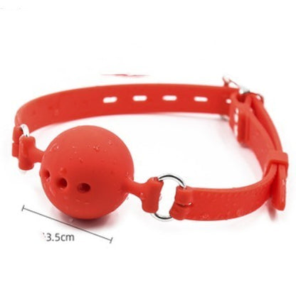 Bundle Forced Deep Throat Mouth Ball with Silicone Toys Set – Mouth Ball, Breast Clip, Eye Mask & Candle