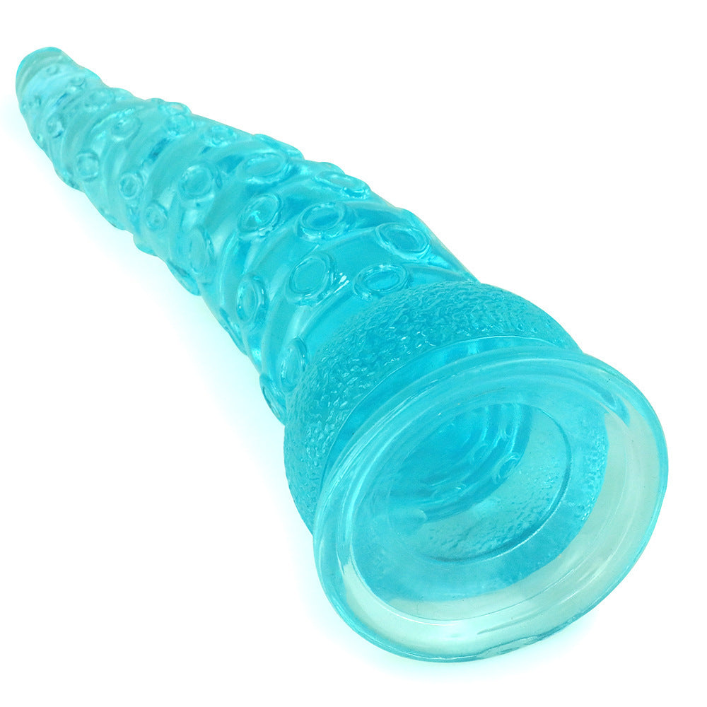 Crystal Octopus Tail Butt Plug – Transparent Soft PVC Anal Toy in Multiple Colors