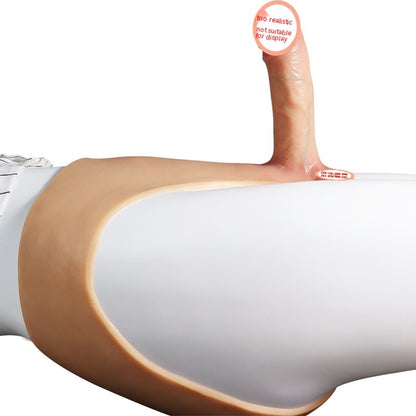 Unisex Wearable Simulation Fake Penis - Liquid Silicone, Multiple Sizes, Skin Color