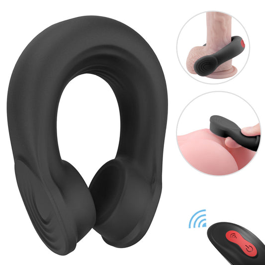 Headset Shape Cock Ring Vibration – Remote Control Silicone Precision Ring