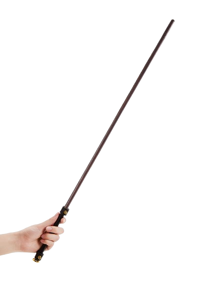 "Elite Precision" Black Walnut Training Whip – Luxury Leather-Wrapped Design