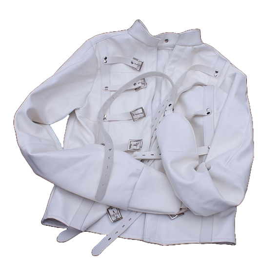 Adjustable Straitjacket Body Harness – Leather BDSM Restraints in Multiple Colors