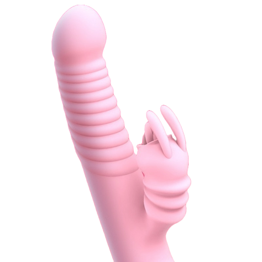 Women's Double-Headed Telescopic Massage Stick with Swing and Vibration – Silicone & ABS